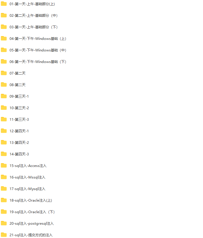 网络测试安全高级课程视频教程 | 完结