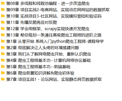 Python爬虫工程师从入门到进阶 大数据时代必备 | 完结