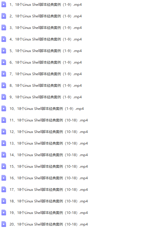 18个Linux Shell脚本经典案例 | 完结