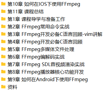 经典再升级-FFmpeg音视频核心技术全面精讲+实战 | 完结