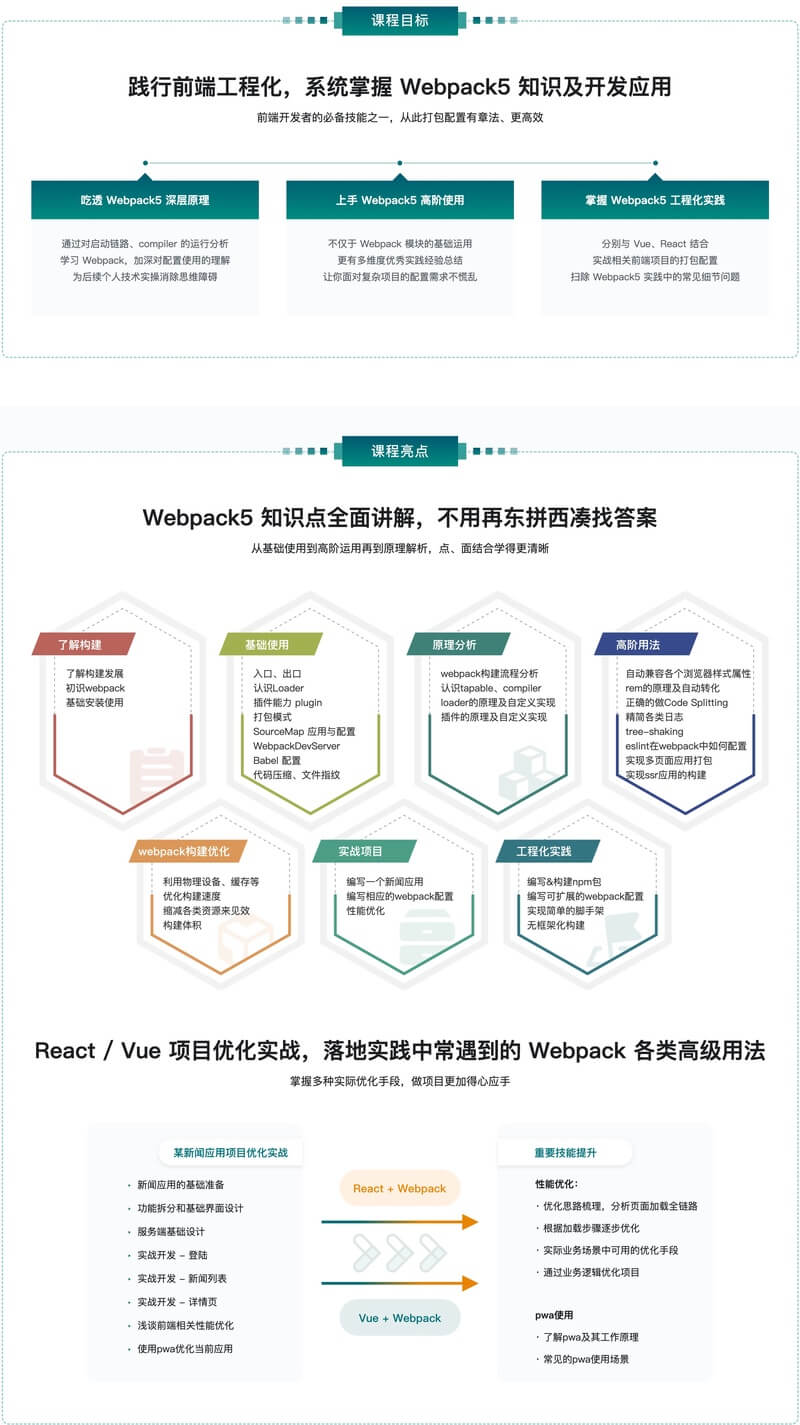 Webpack5 入门与实战，前端开发必备技能 | 更新完结