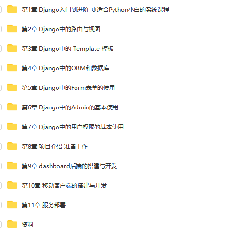 Django入门到进阶-适合Python小白的系统课程 | 完结