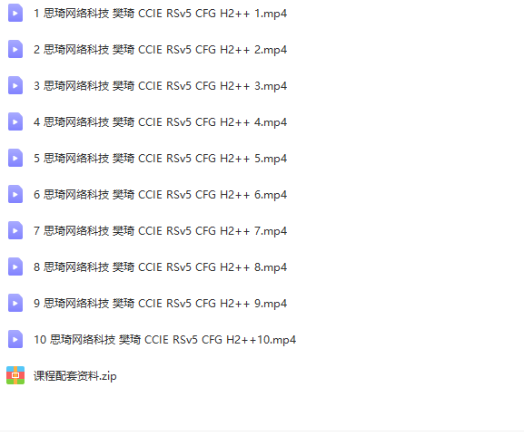 思科CCIE RSv5 H2++视频讲解及全套解法 | 完结