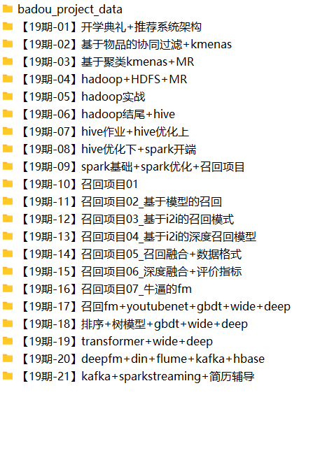 2021年 八斗大数据19期 | 完结