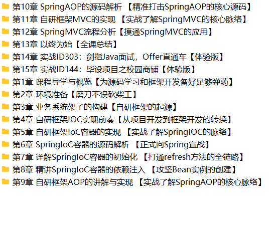 Spring源码轻松学 一课覆盖Spring核心知识点 | 完结