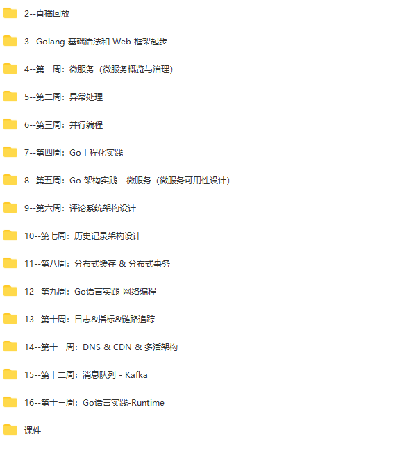 极客大学-Go进阶训练营第三期|价值6999元|对标字节2-2|完结