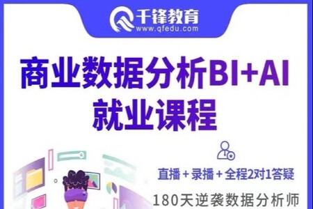 千峰商业数据分析BI+人工智能AI