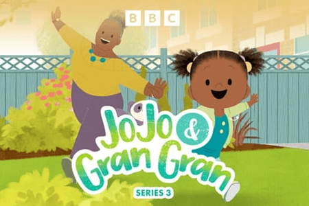 BBC绝好的家庭情景英文动画《JoJo & Gran Gran》，英文字幕共4季