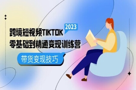 跨境·短视频TIKTOK零基础到精通变现训练营：跨境短视频独立站·带货变现技巧