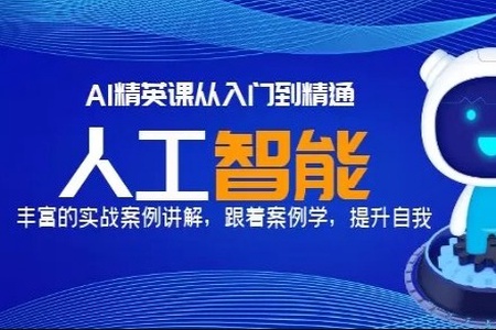 《AI精英课从入门到精通》丰富的实战案例讲解-跟着案例学，提升自我