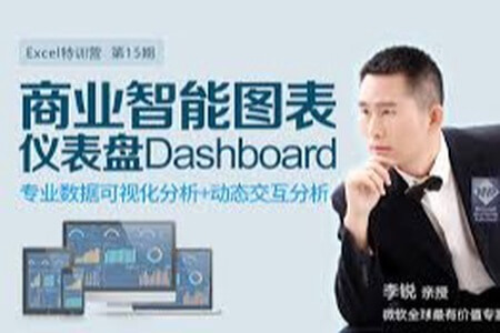 跟李锐学excel特训营十五期Excel商业智能图表仪表盘Dashboard