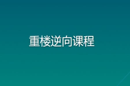 重楼逆向课程  | 完结