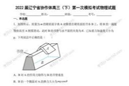 2021~2022年高中物理百强中学优质模拟卷