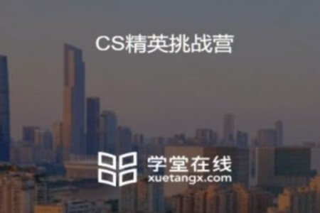 学堂在线：CS精英挑战营 (清华导师讲 程序设计,数学思维,算法与数据结构) |完结