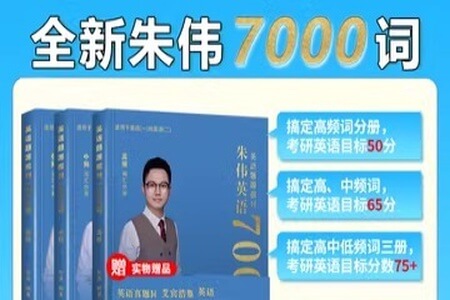 2021考研英语 朱伟恋词：题源报刊7000词配套课程